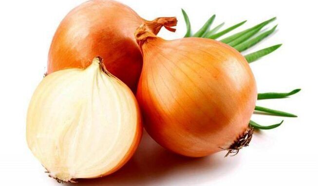 Onions for the preparation of folk remedies for earthworms